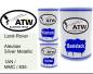 Preview: Land-Rover, Aleutian Silver Metallic, 1AN / MMC / 835: 500ml Lackdose + 500ml Klarlack + 250ml Härter - Set, von ATW Autoteile West.